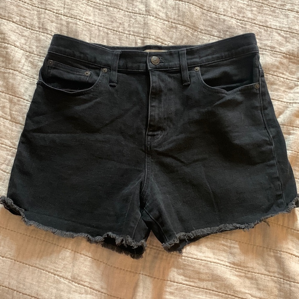 Madewell high rise denim shorts